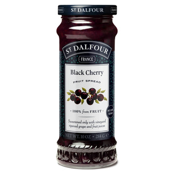 St. Dalfour Black Cherry Fruit Spread - 10oz - 100% from Fruit  No Artificial Ingredients  Non-GMO  No Cane Sugars  All Natural  Made in France