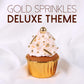 Gold Sprinkles For Cake Decorating, Gold Pearl Sugar Cupcake, Cookies, Ice Cream Toppings, 3.5 Ounces Cake Decorationss Baking,