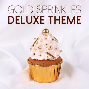 Gold Sprinkles For Cake Decorating, Gold Pearl Sugar Cupcake, Cookies, Ice Cream Toppings, 3.5 Ounces Cake Decorationss Baking,