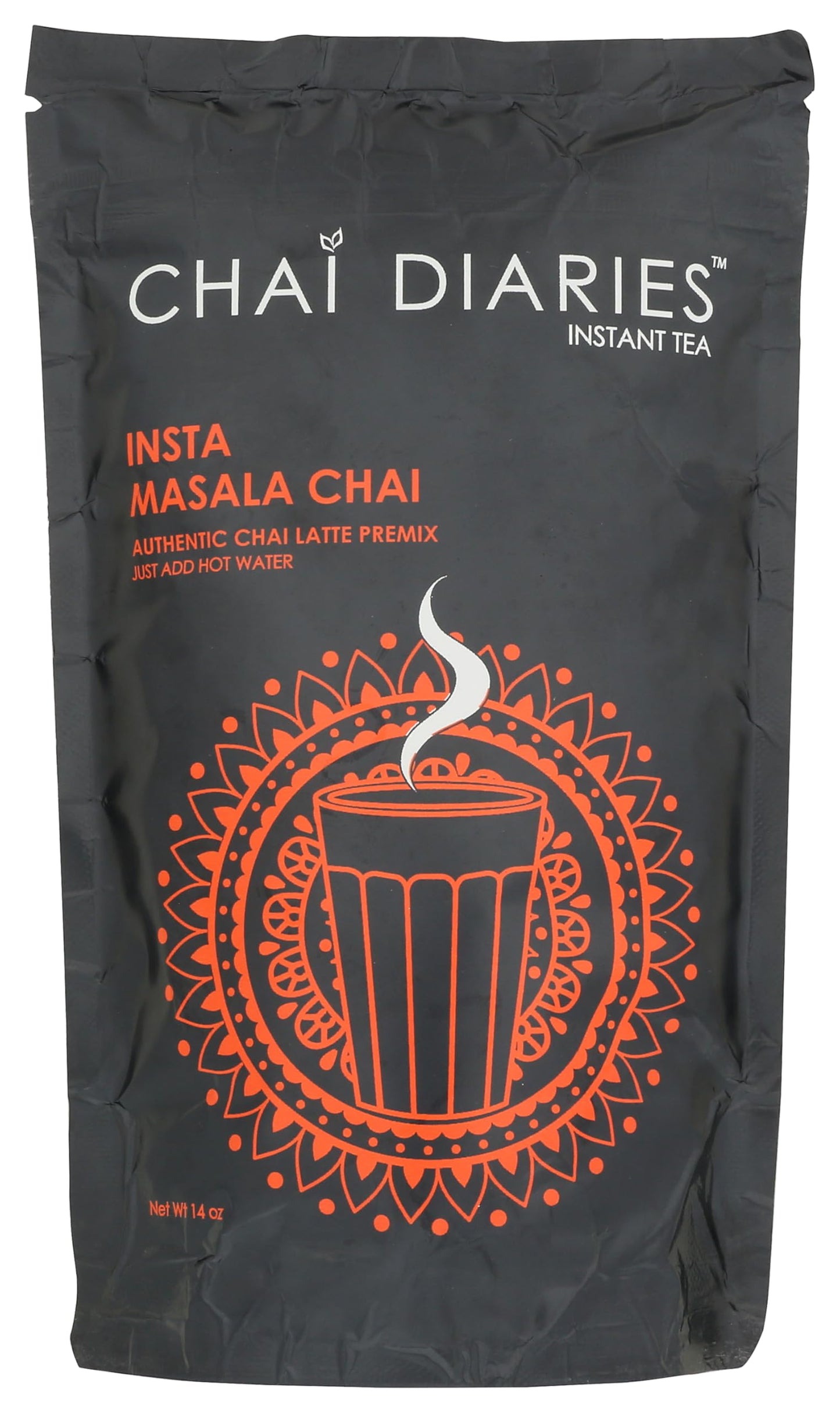 Chai Diaries Masala Chai Tea, 14 Ounce, Authentic Indian Spice Blend, Perfect for Brewing