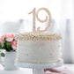 Hatcher Lee Bling Crystal 19 Birthday Cake Topper - Best Keepsake | 19Th Party Decorations Gold