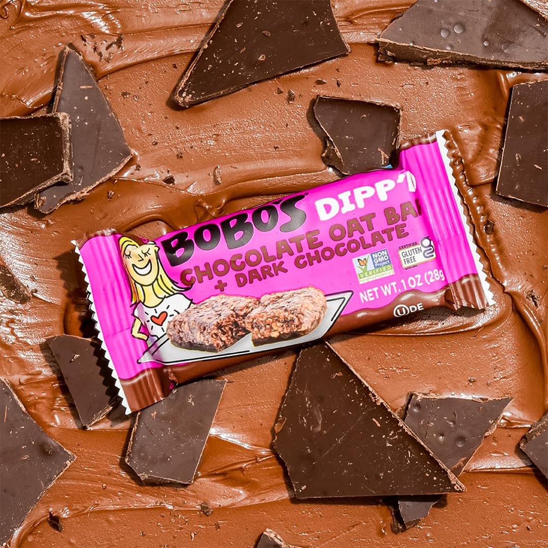 Bobo'S Dippd Bars (30 Ct Case) (Chocolate With Dark Chocolate)