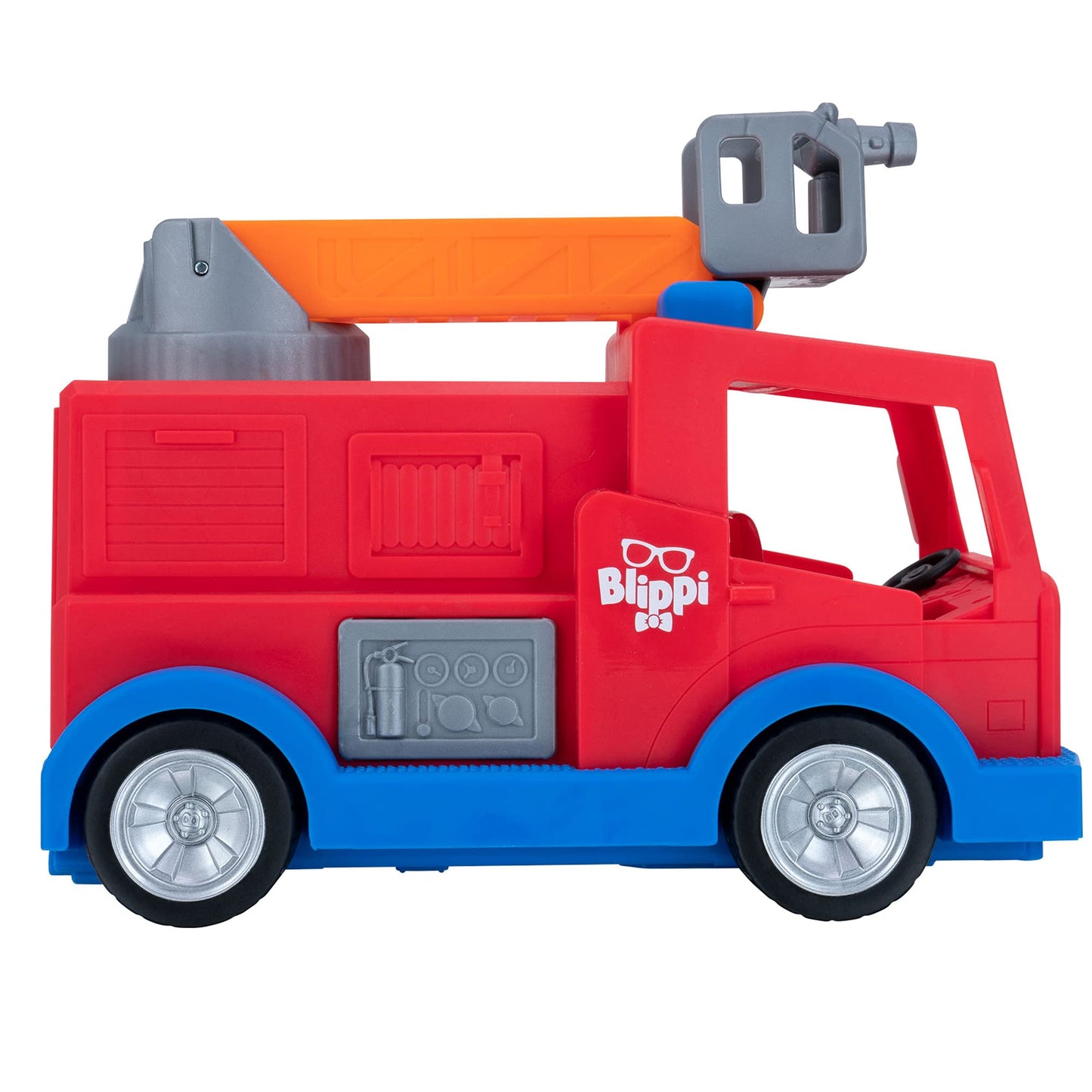 Blippi Fire Truck - Fun Vehicles With Freewheeling Features Including 3 Firefighter And Fire Dog, Sounds And Phrases - Educational Vehicles For Toddlers And Young Kids