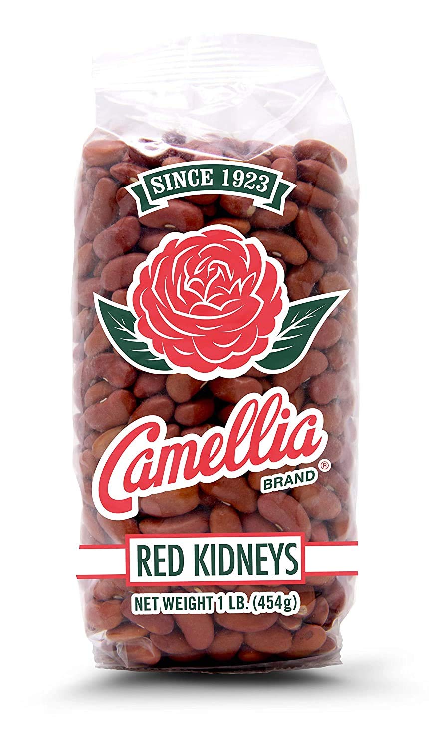 Camellia Brand Dried Red Kidney Beans – Enhanced Non-Gmo Dry Beans For Red Beans And Rice, High Protein Plant-Based Food For Chili, Soups, Salads, Meal Prep, And Cajun Cooking 1 Pound (Pack Of 2)