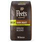 Peets Coffee Dark Roast Ground Coffee, Decaf House Blend, 18 Ounce Bag