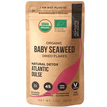 Organic Atlantic Dulse Flakes Young Seaweed Grown In North Atlantic, Vacuum Dried Premium Quality. Soft Texture & Mild Taste. Ad