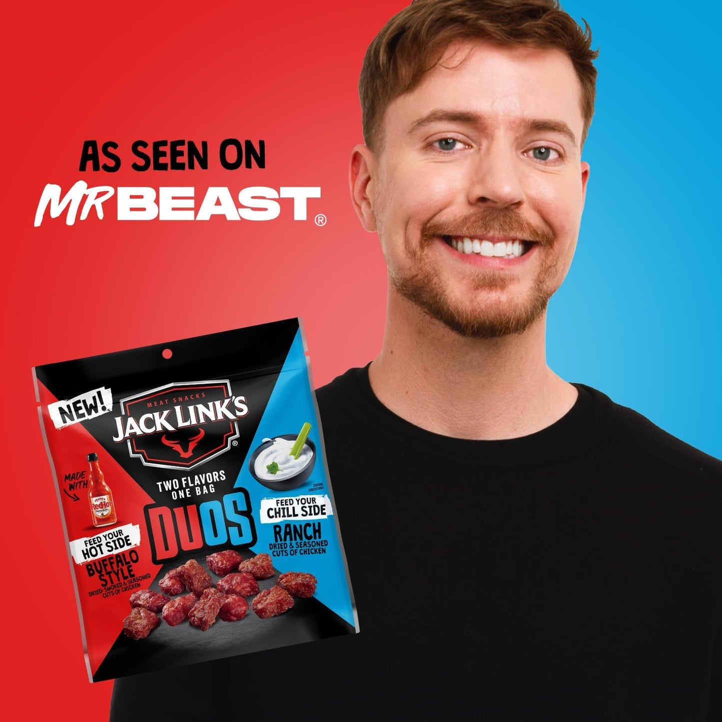 Jack Links Duos Gift Box - Includes Beef Jerky, Chicken & Tender Bites, & Sticks, Protein Gift For Men, Dad, Or Meat Lovers, Per