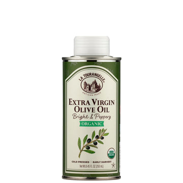 La Tourangelle  Organic Extra Virflavor Blend Olive Oil  Cold-Pressed Early Harvest Evoo From Scomfort Support  Bright & Peppery  8.45 Fl Oz - Spanish With Polyphenols For Cooking  Drizzling  Marinades  And Dipping