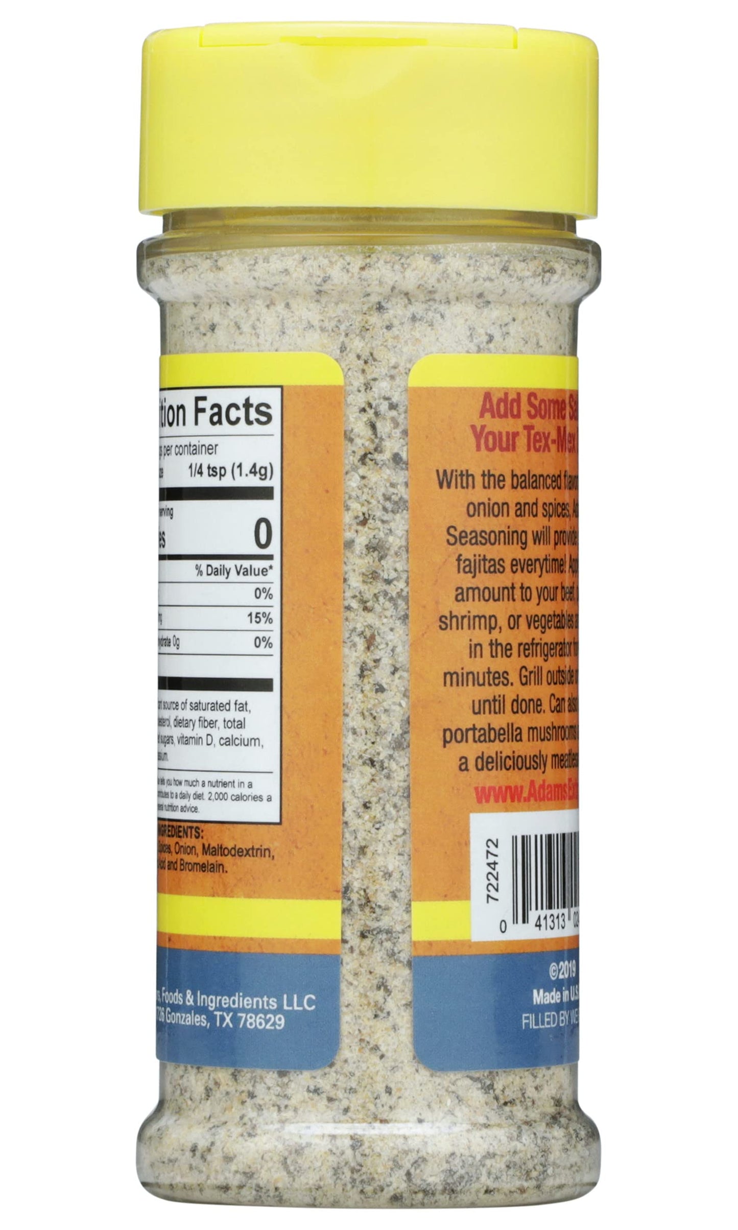 Adams Fajita Seasoning, 5.64 Ounce Bottle (Pack Of 1)