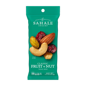 Sahale Snacks Trail Mix, Classic Fruit & Nut, Non-GMO, Gluten-Free, 1.5 Oz Bags, 18 Packs, Model 9386900330