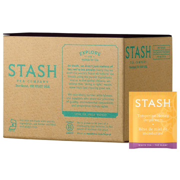 Stash Tea Tangerine Honey Daydream White Tea - Caffeinated, Non-GMO Project Verified Premium Tea with No Artificial Ingredients,