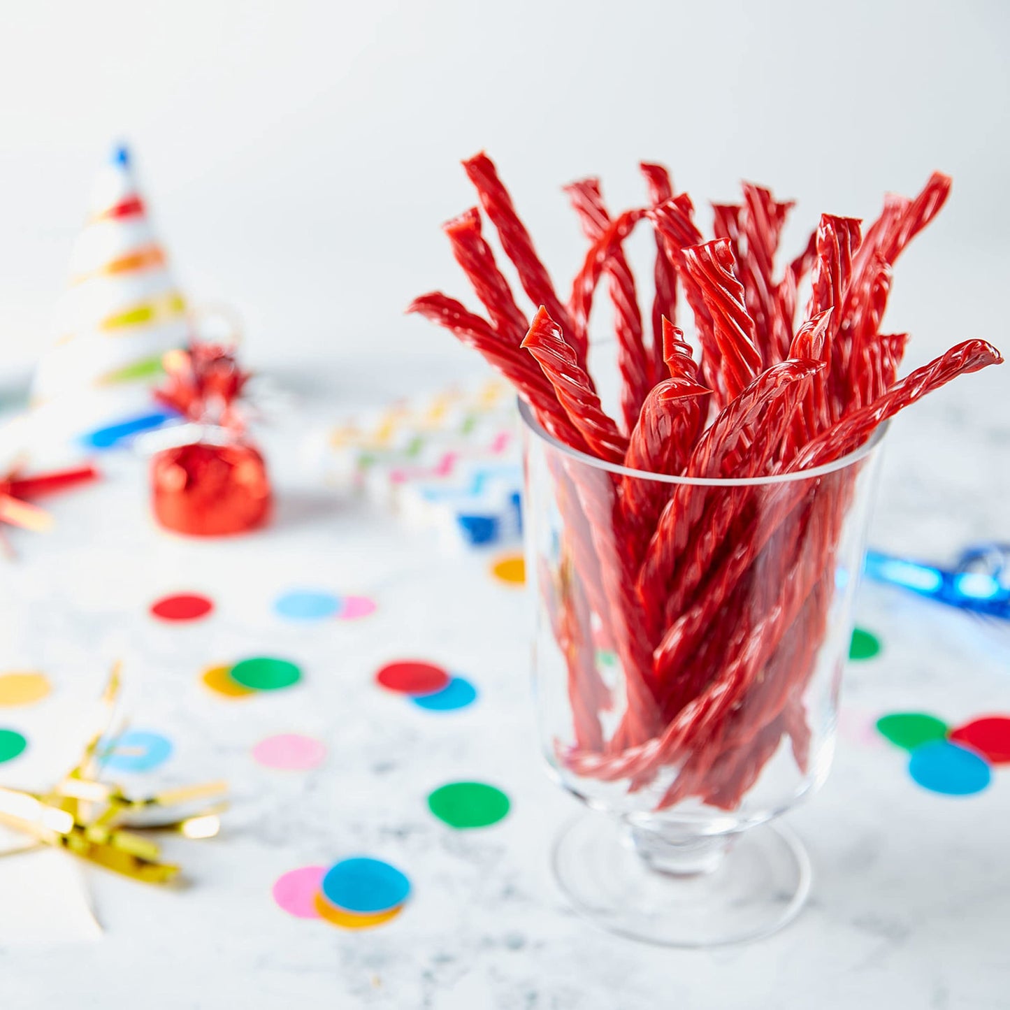 TWIZZLERS Twists Strawberry Flavored Licorice Style, Chewy Candy Tub, 5 lb