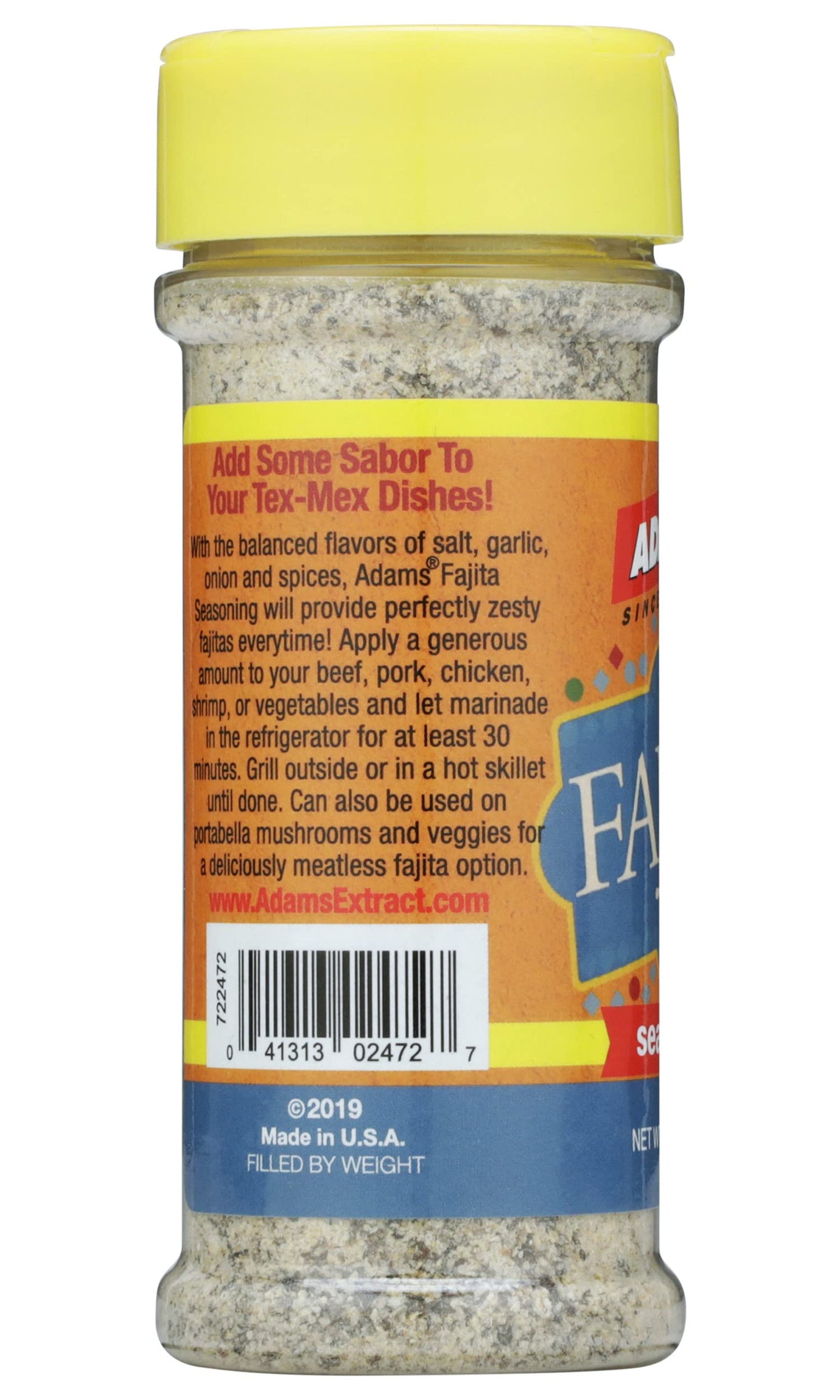 Adams Fajita Seasoning, 5.64 Ounce Bottle (Pack Of 1)