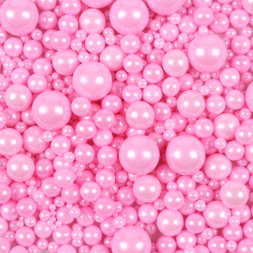 Edible Pearls For Cake Decorating, Pink Sprinkles, Pink Pearl Sprinkles For Cookies, Macaron, Cake, And Ice Cream Topping, Perfe