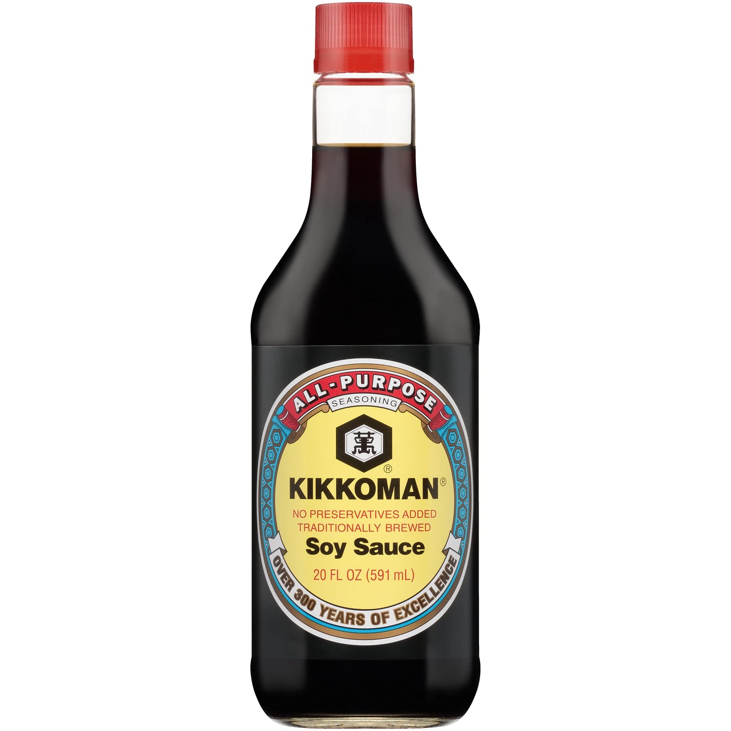 Kikkoman Naturally Brewed Soy Sauce (413934) 20 oz (Pack of 12)