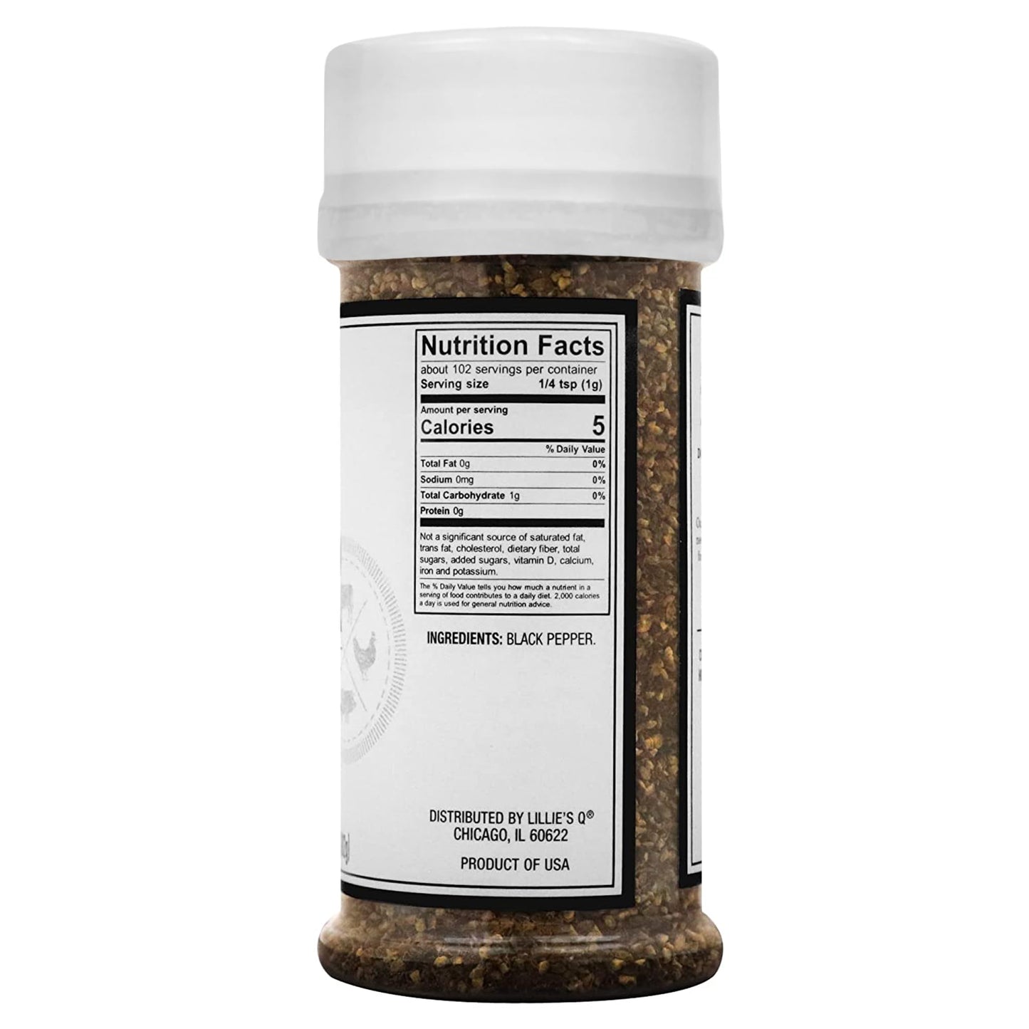 Lillie'S Q - Brisket Pepper Bbq Rub, Cracked Pepper Bbq Rub, Traditional Texas-Style Brisket Barbeque Rub, Perfect Barbeque Seas