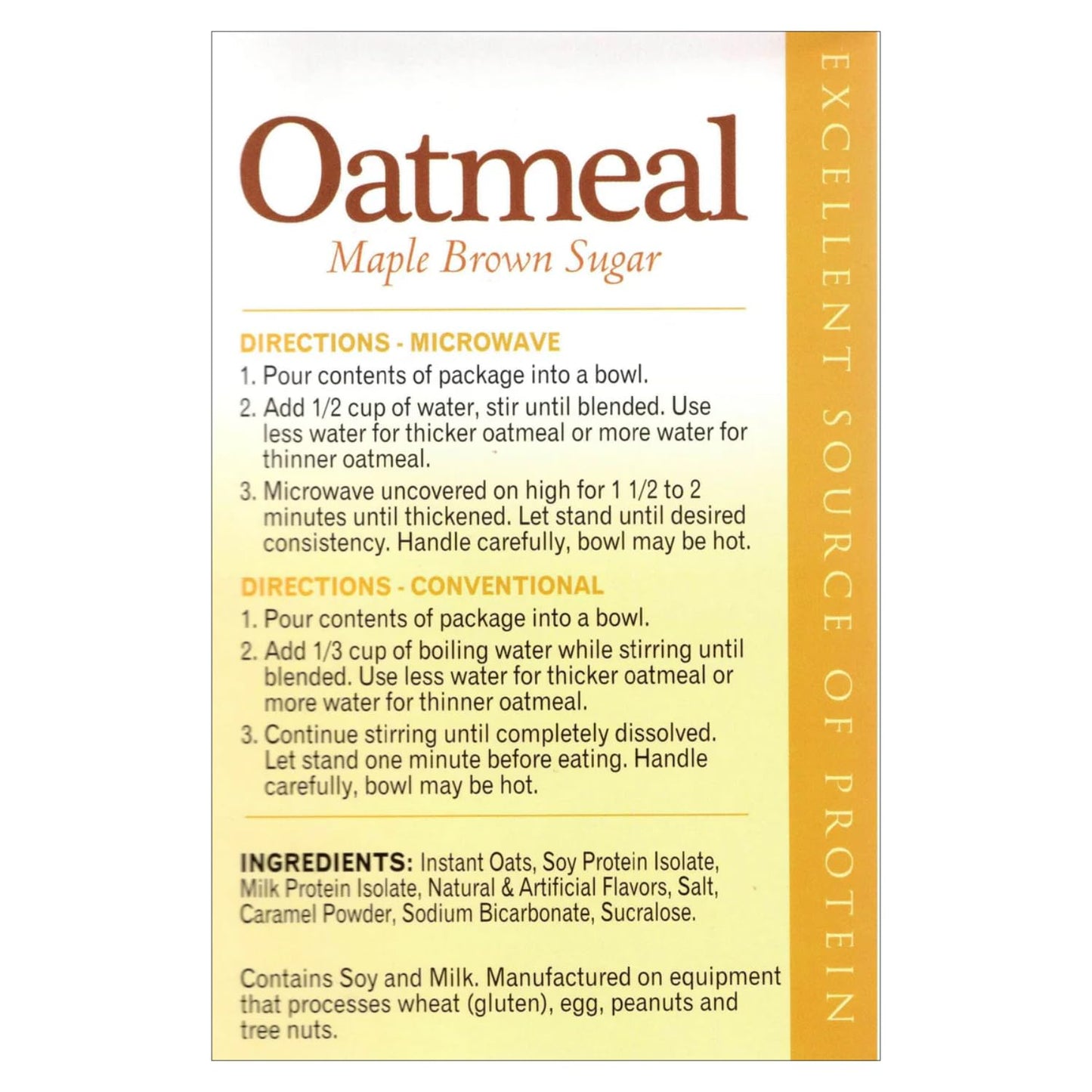 Nutmeg State Nutrition HealthyWise - High Protein Oatmeal, 15g Protein, Low Calorie, High Fiber, Low Sugar, Low Fat, Ideal Prote