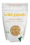 Organic Wild Groats Raw Buckwheat - Grown in USA, Sproutable, 16 Oz. Gluten free, Hulled, Complete Protein, Grain free, Low GI
