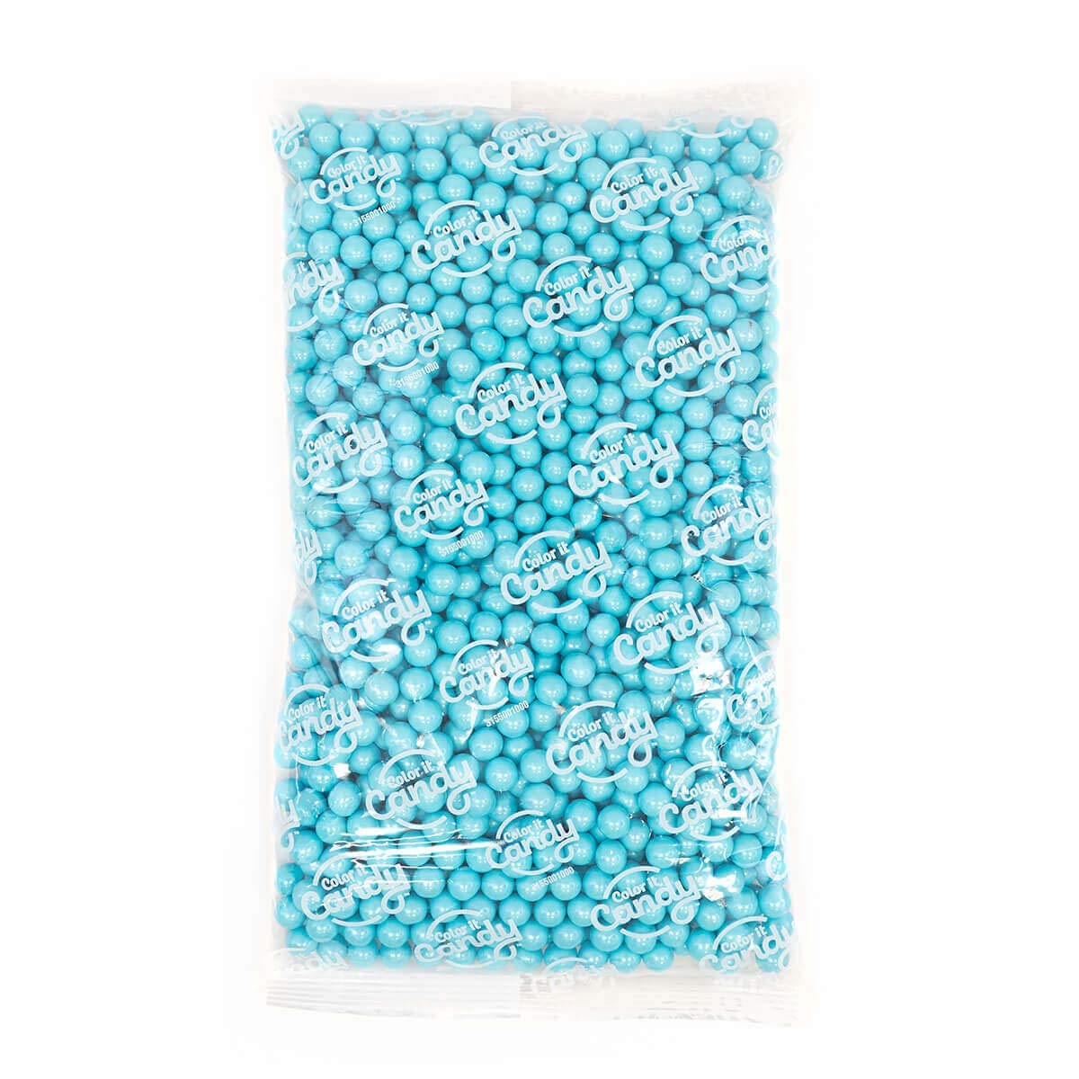 Color It Candy Shimmer Powder Blue Sixlets 2 Lb Bag - Perfect For Table Centerpieces, Weddings, Birthdays, Candy Buffets, & Part