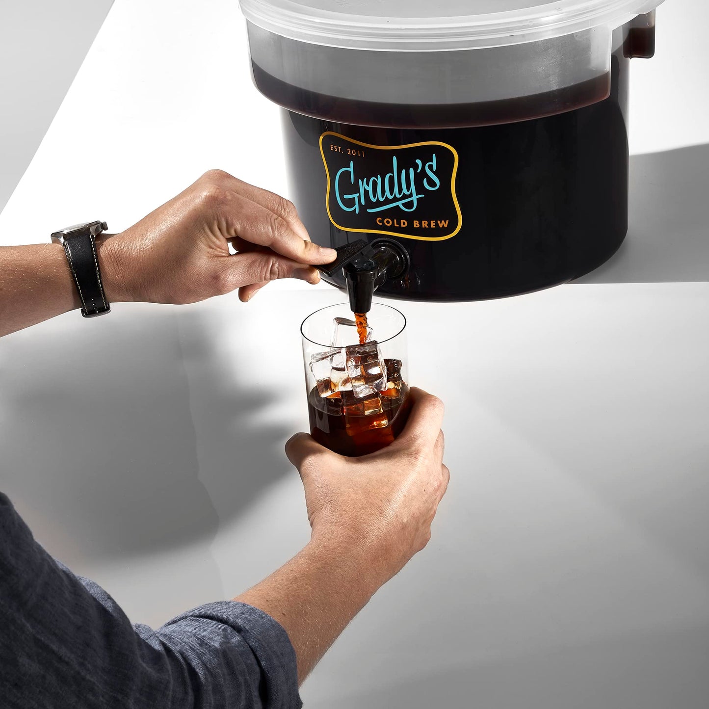 GRADYS COLD BREW, New Orleans Style, 100% Arabica Ground Coffee & Chicory Pouches, 12 Bundles of 4 Easy-to-Brew Bean Bags, Makes