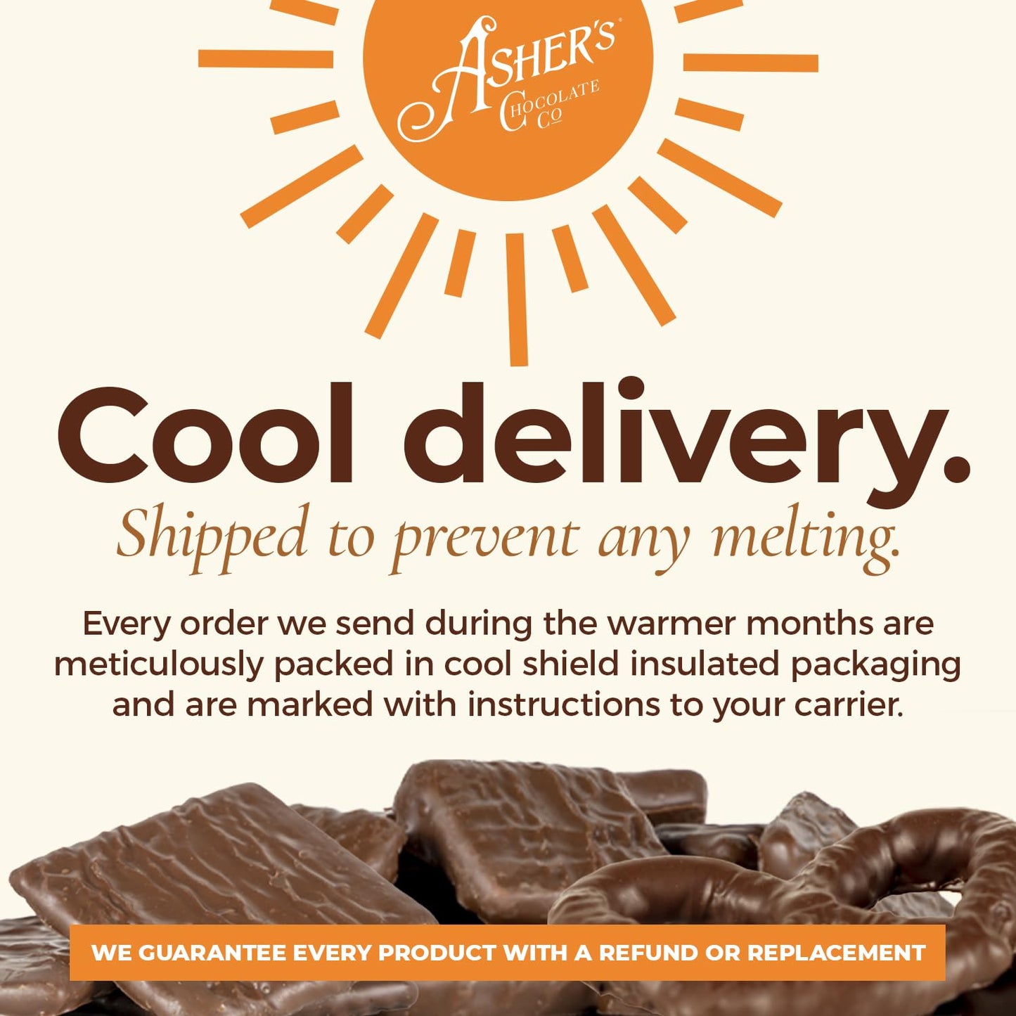 Asher's Chocolates, Chocolate Covered Grahams, Gourmet Sweet and Salty Candy, Individually Wrapped Snack, Family Owned Since 189