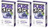 Singles To Go! Pure Kick Hydration Drink Mix Concord Grape  3 Boxes With 6 Packets Each - 18 Total Servings
