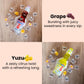 Ramune Japanese Soda Variety Pack - Yuzu, Lychee, Grape, Strawberry, And Orange.Japanese Marble Soda Drink Pack Of 5