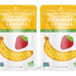 Natures Turn Freeze-Dried Fruit Snacks, Strawberry Banana Crisps, Pack Of 2 (1.2 Oz Each)