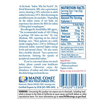 Maine Coast, Dulse Garlic Organic, 1.5 Ounce