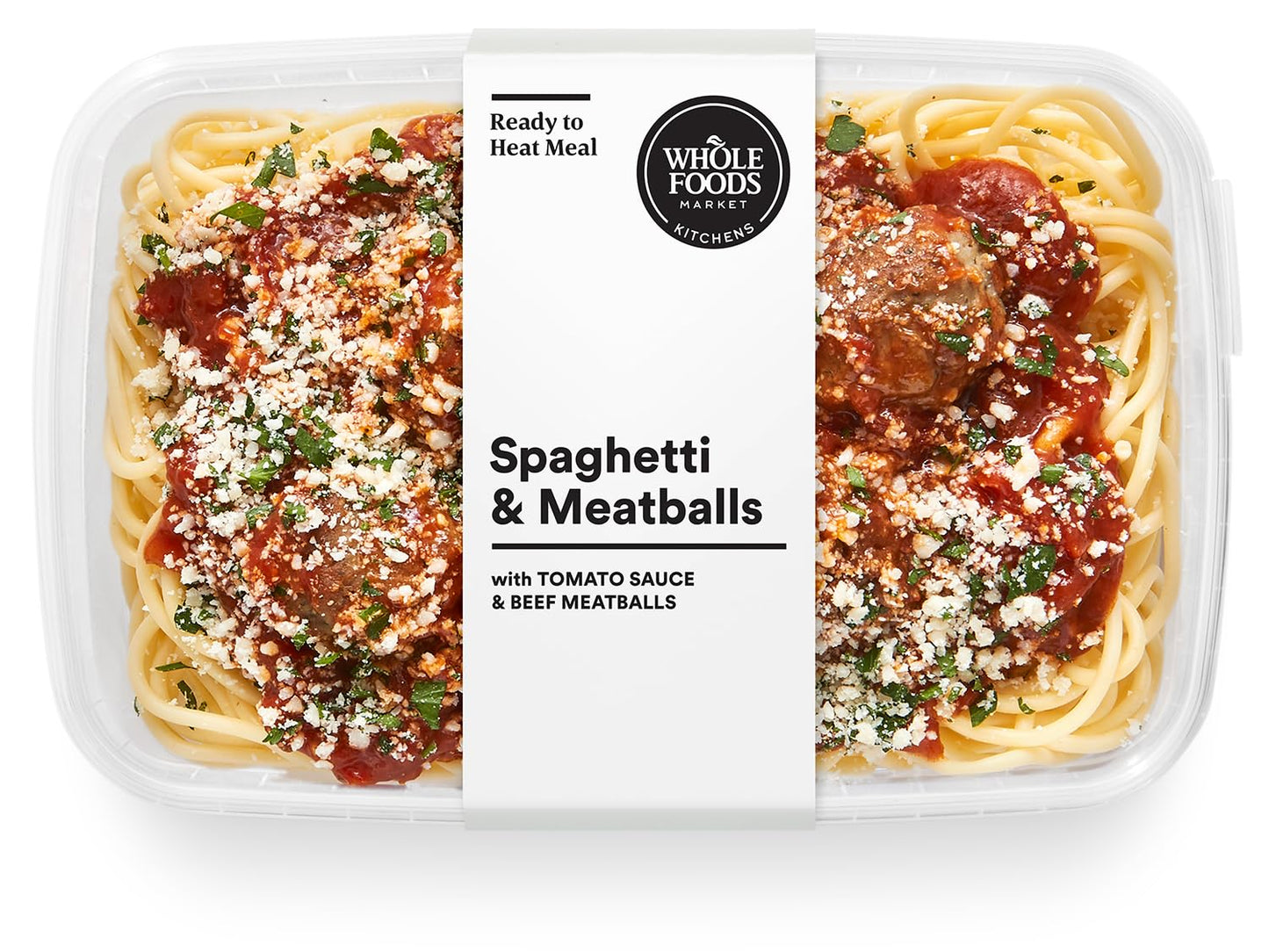 Whole Foods Market, Spaghetti & Beef Meatballs, 14 Ounce