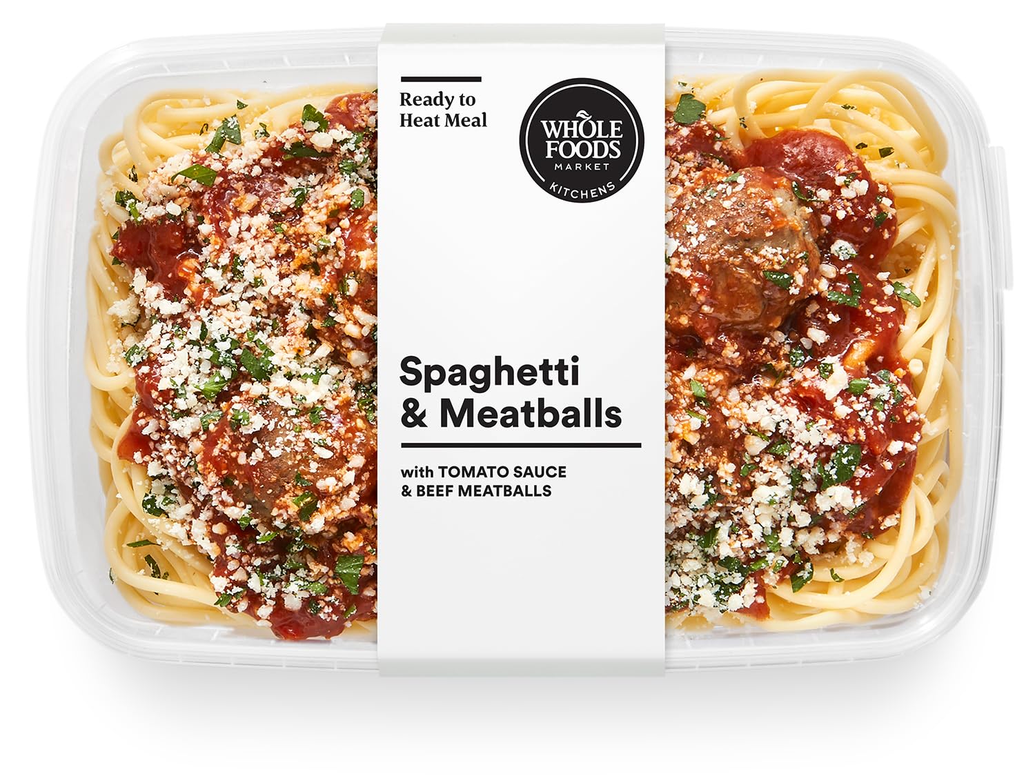 Whole Foods Market, Spaghetti & Beef Meatballs, 14 Ounce