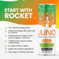 Juno JUNO ENERGY Limeade Still Drink - Sugar Free Electrolytes, Organic Caffeine, Vegan, Gluten Free, 12 Pack of 12oz