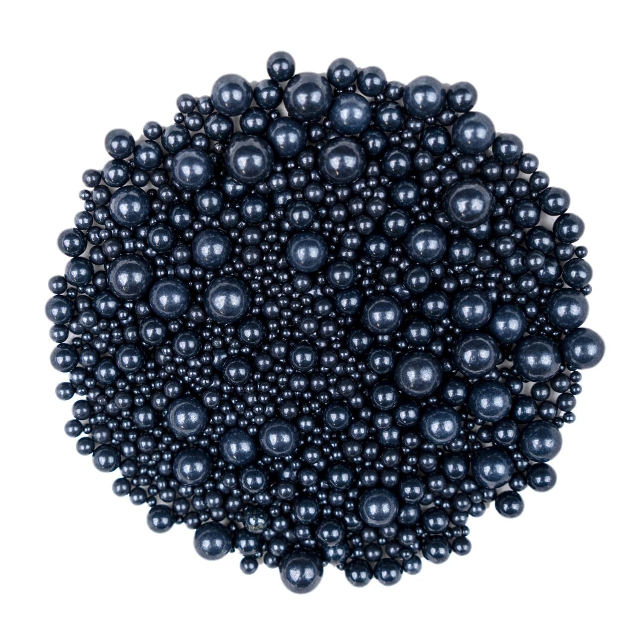 Dazzjoy Edible Black Sugar Sprinkles, Pearl Candy Sprinkles For Cake Decorating, Food Grade, Cupcake Toppers And Black Cake Deco