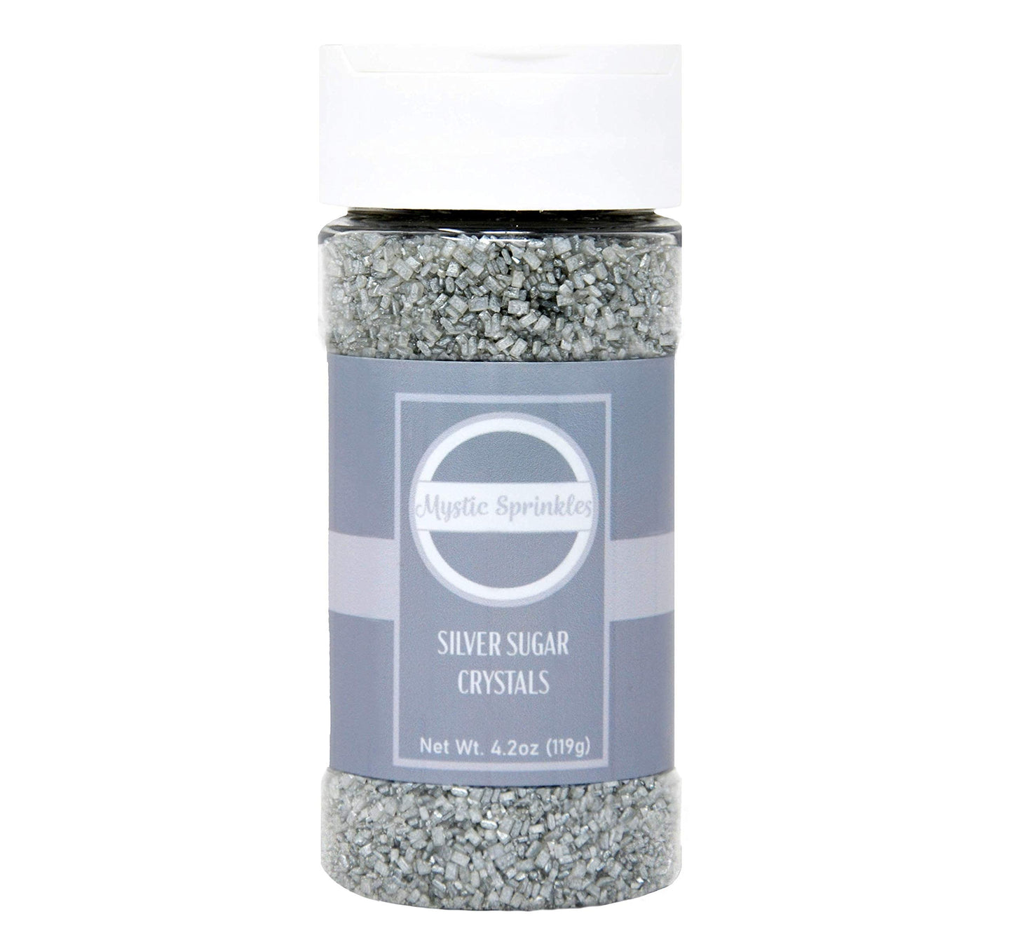 Mystic Sprinkles Sugar Crystals 4.2oz Bottle (Silver)