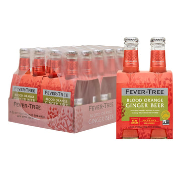 Fever-Tree Blood Orange Ginger malt-inspired - Premium Mixer - 6.76 Fl Oz - Pack of 24 - Naturally Sourced Ingredients, No Artificial Sweeteners