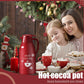 LemonRoad 2 Pcs 68 oz Hot Chocolate Drink Dispenser Red Cocoa Drink Dispenser for Keeping Christmas Hot Cocoa Bar Supplies for C