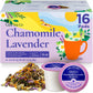 Gya Tea Co Chamomile Lavender Herbal Tea Pods - Decaf Wellness Tea, 16 Count