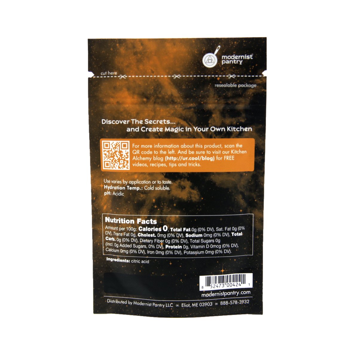 Modernist Pantry Pure Citric Acid Non-GMO Gluten-Free Vegan 50g/2oz