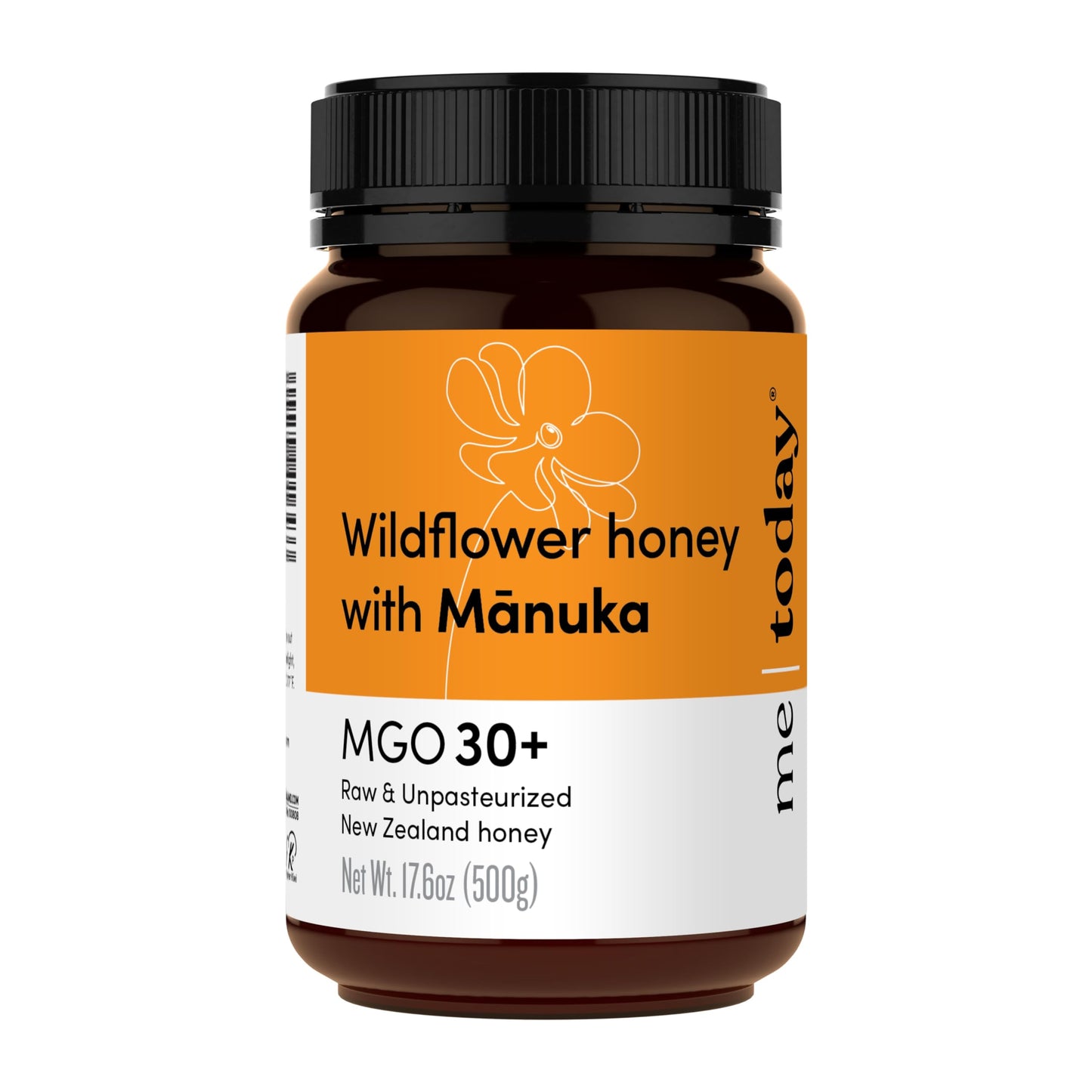 Me Today - Wildflower Honey With Manuka Mgo 30+ From New Zealand (17.6 Oz) Authentic, Raw & Unpasteurized