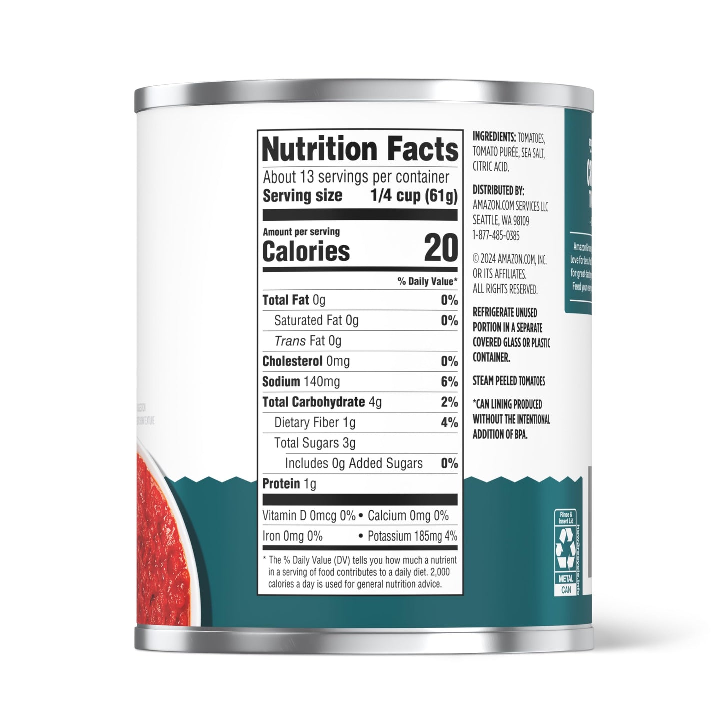 large online retailer Grocery Crushed Tomatoes in Purée, 28 Oz, Pack of 1