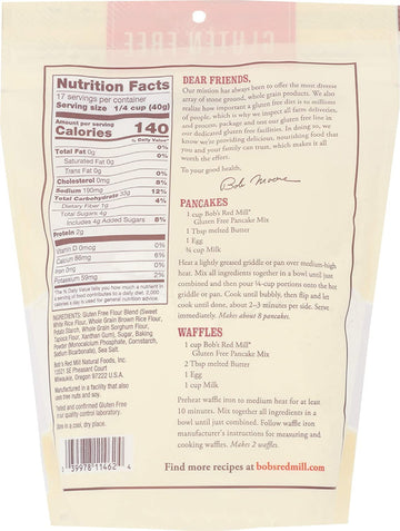 Bob'S Red Mill Gluten Free Pancake Mix - 22 Oz - 2 Pk