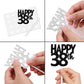 18Pcs Black Glitter Happy 38Th Dessert Cupcake Topper Pick For Funny Legend Since 1987 Theme Decor Supplies Men Women Happy 38 B