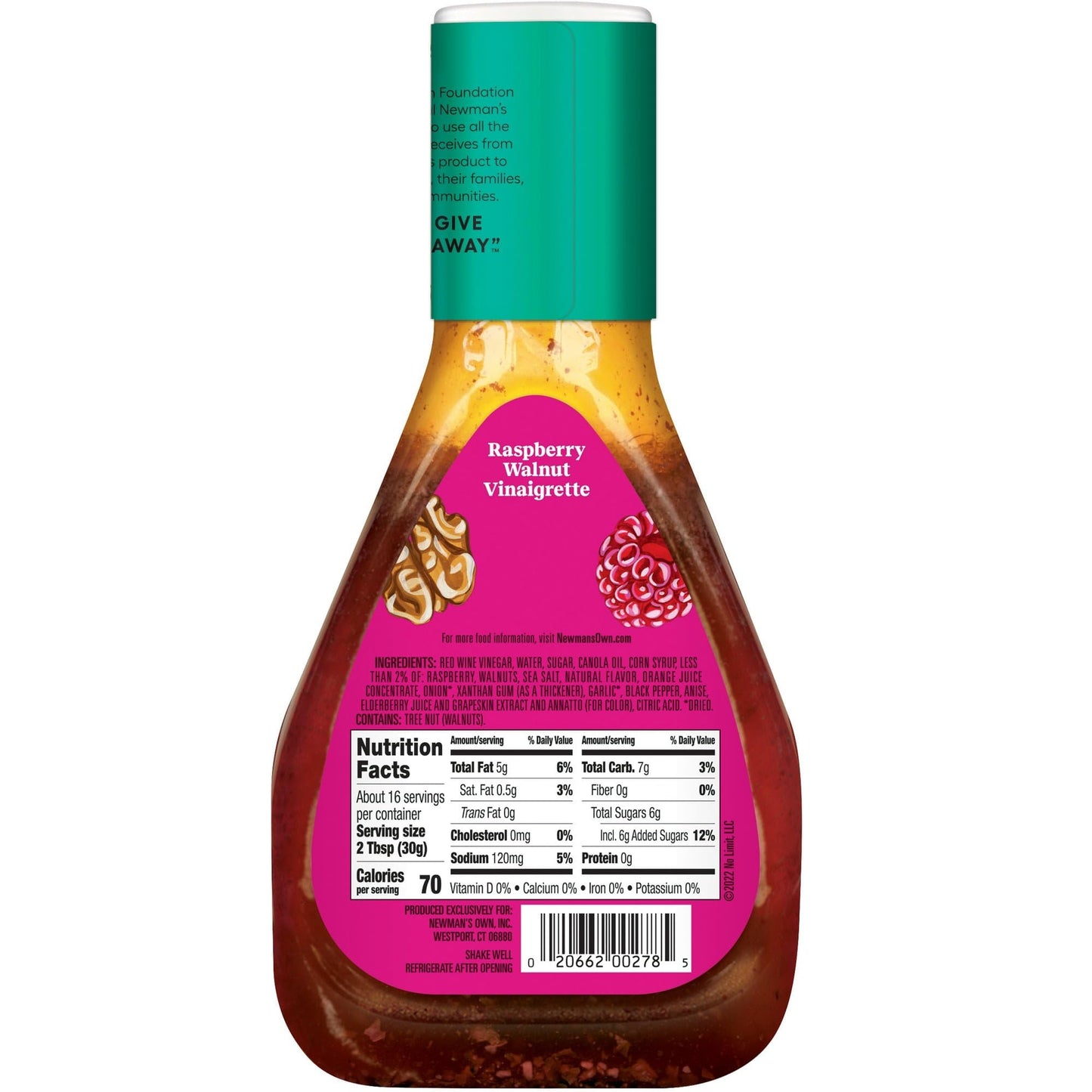 Newman'S Own Raspberry Dressing - 16 Oz - 2 Pk