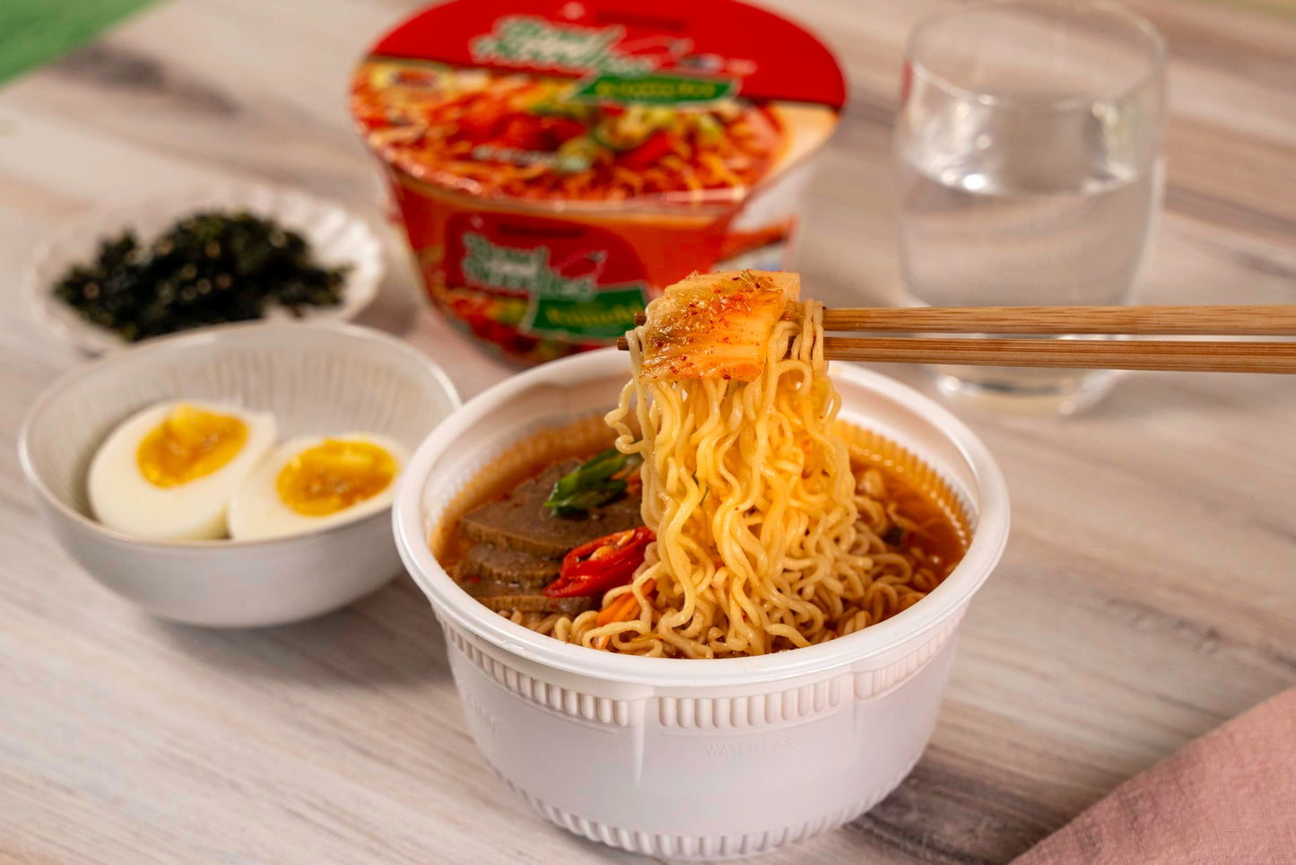 Nongshim Ramen Noodles  Gourmet Instant Ramen bowl  enhanced Microwavable Noodle Soup  Kimchi  3.03 Ounce (Pack of 12)