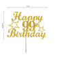 99 Birthday Cake Topper Gold Glitter, Party Decoration Ideas, Premium Quality, Sturdy Doubled Sided Glitter, Acrylic Stick. Made