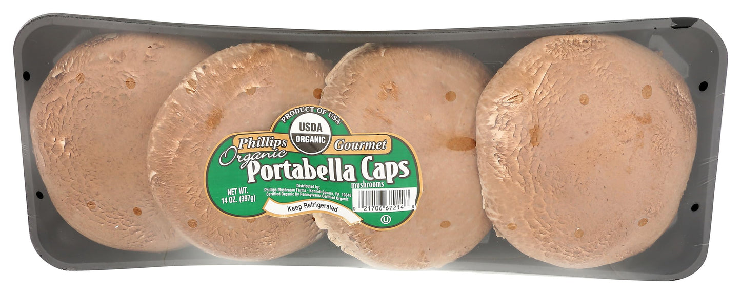 Phillips Mushroom Farms Organic Portabella Mushroom Caps, 14 Oz