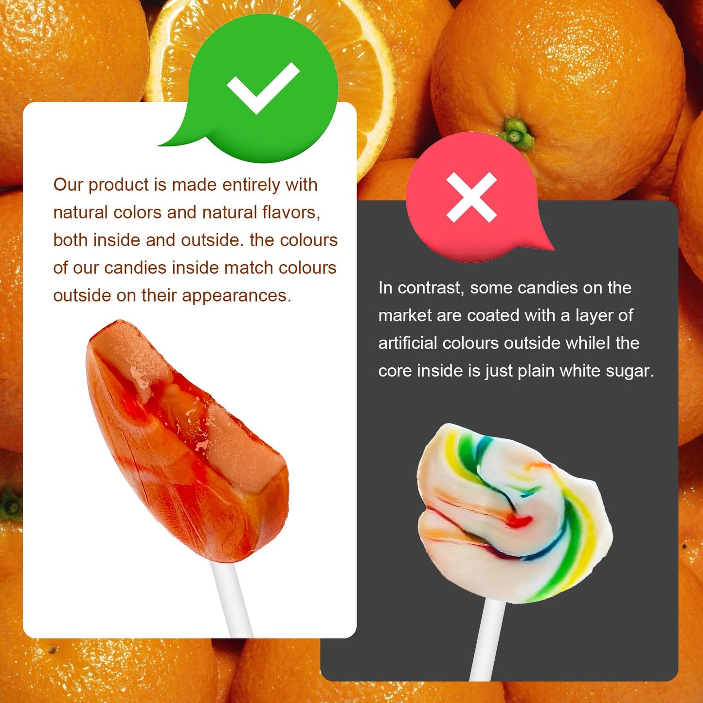 ZOFIA SWEET 32 Pack Orange Gold Twisty & Swirl Lollipops, Gluten Free, No Artificial Dyes, Individually Wrapped