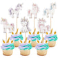 Rsstarxi Horse Cupcake Toppers - 36 Pack, Cardstock, Birthday Party Decorations, Design 6