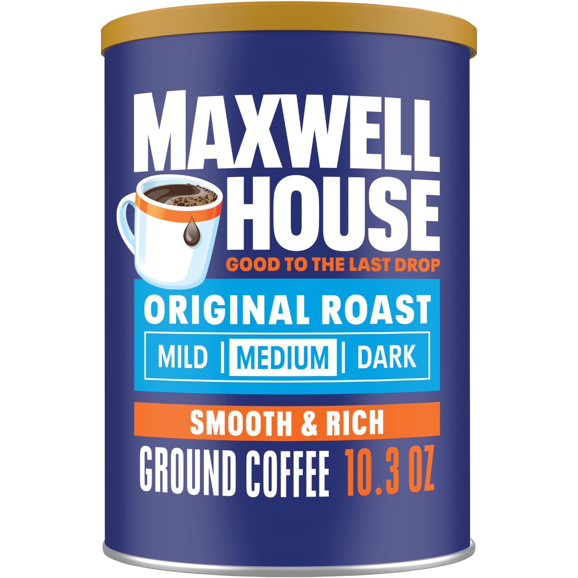 Maxwell House Original Roast Ground Coffee, 10.3 Oz Canister