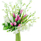 KaBloom PRIME NEXT DAY DELIVERY - Mothers Day Collection - Pink Pearl Tulips and White Orchids| Fresh For Delivery Prime.Gift fo